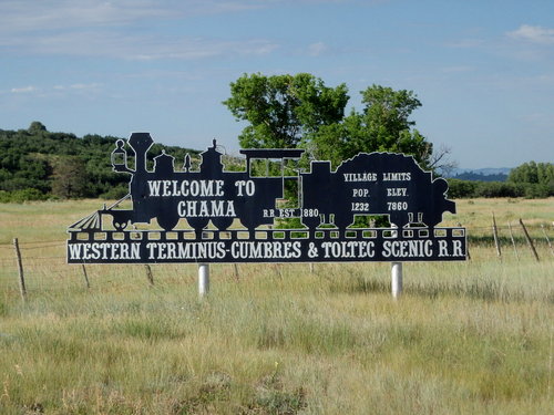GDMBR: Welcome to Chama, NM.
